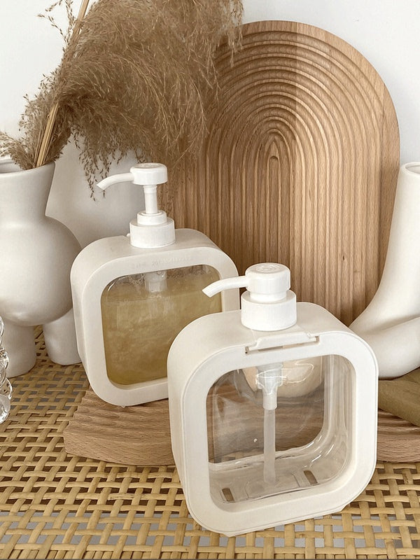 Large Capacity Travel Hand Sanitizer Bottle Press Type 500ml