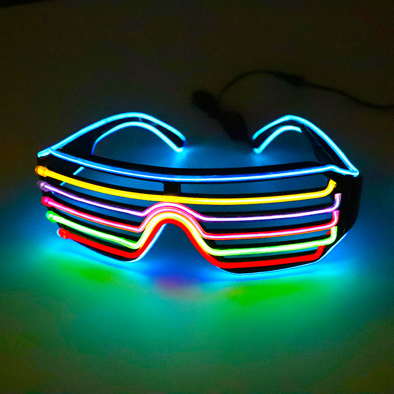 LED Luminous Sunglasses Party Accessories - Color Shutter Glasses