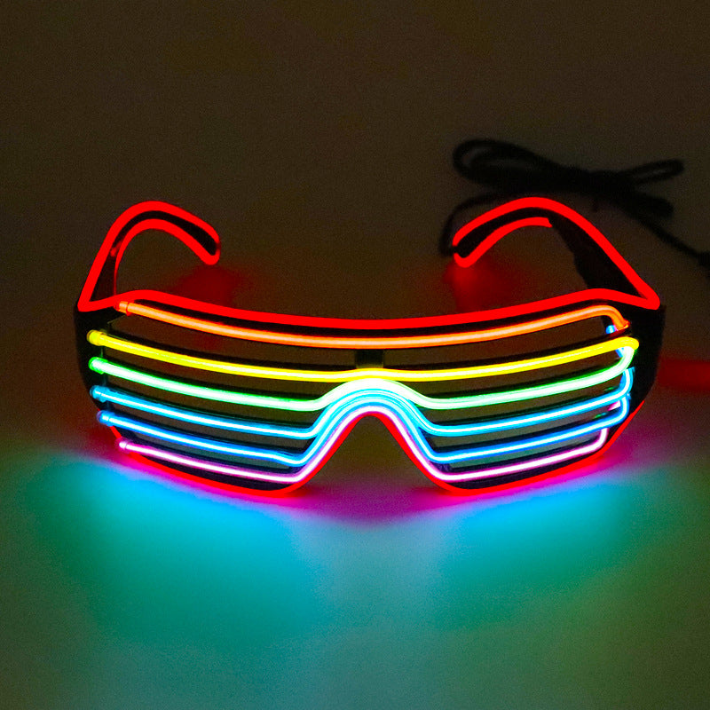 LED Luminous Sunglasses Party Accessories - Color Shutter Glasses