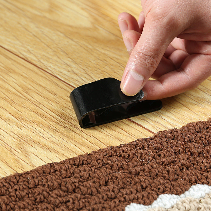 Non-Slip Carpet Adhesive Tape 8-Pack - Reusable Floor Mat Sticker for Home & Bathroom