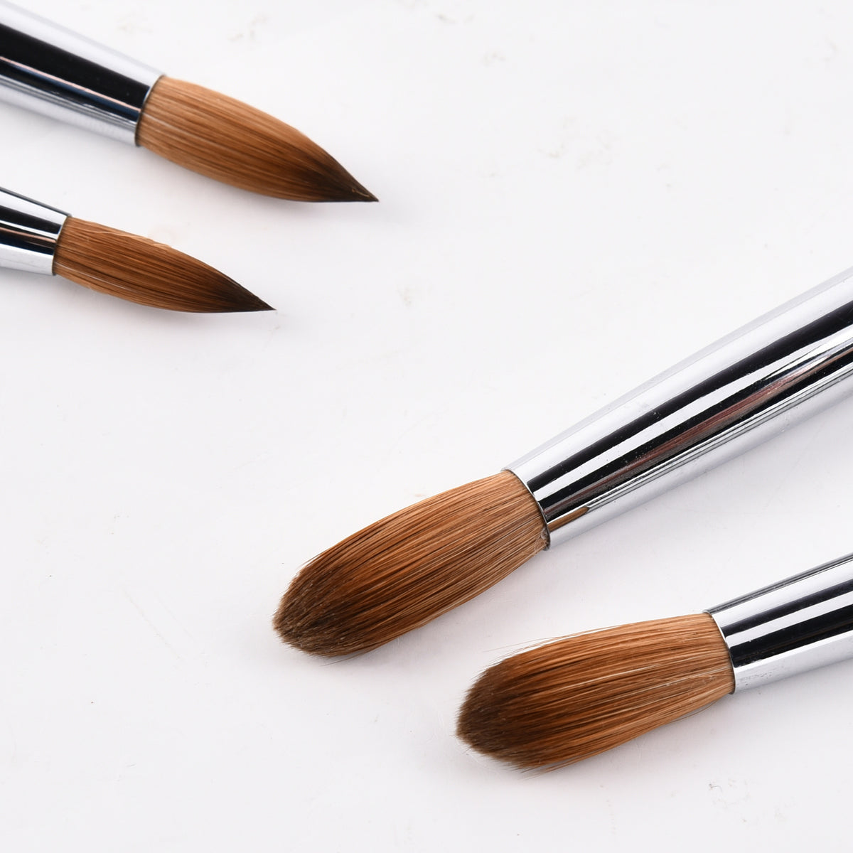 Mink Hair Nail Art Brush - Flat Head Manicure Pen