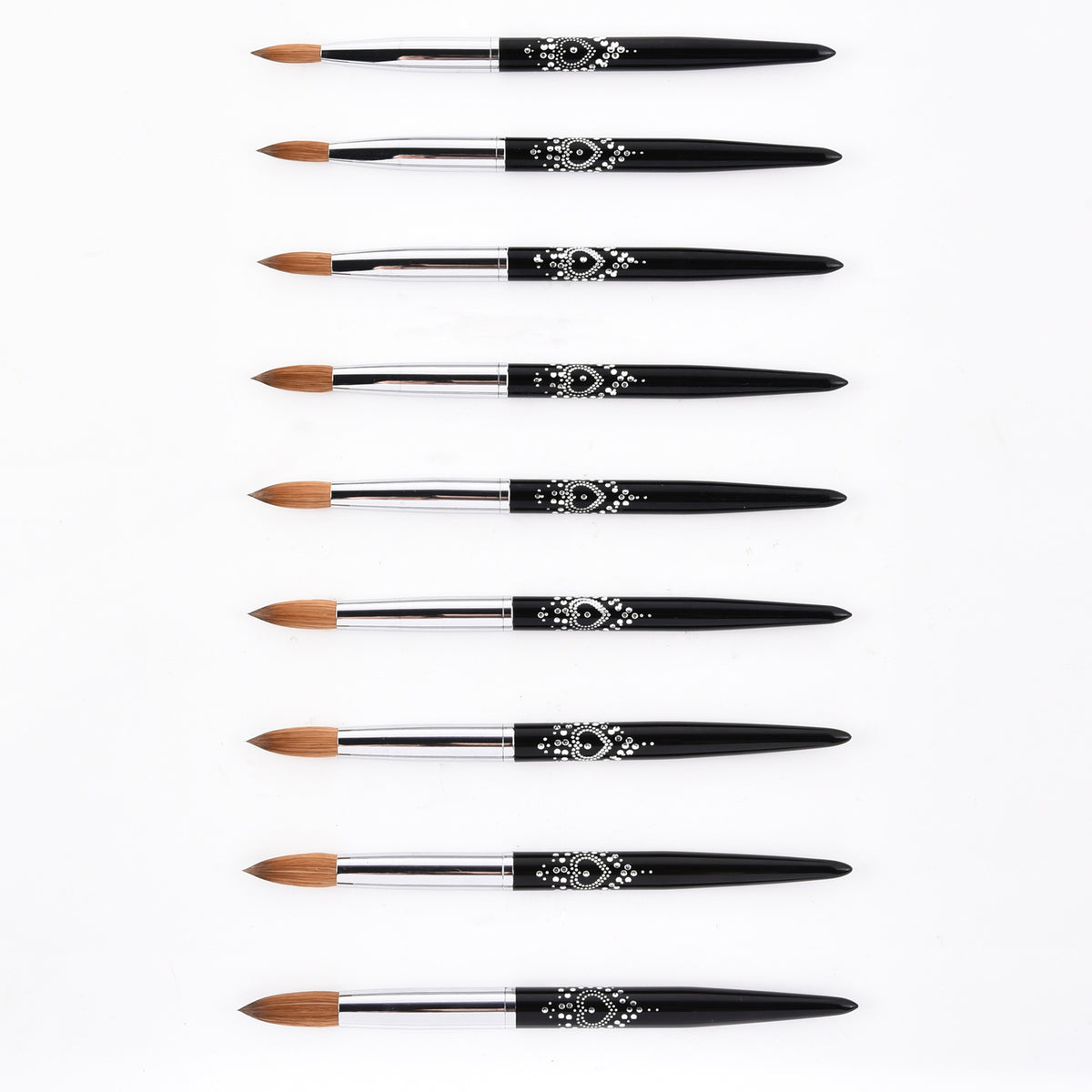 Mink Hair Nail Art Brush - Flat Head Manicure Pen