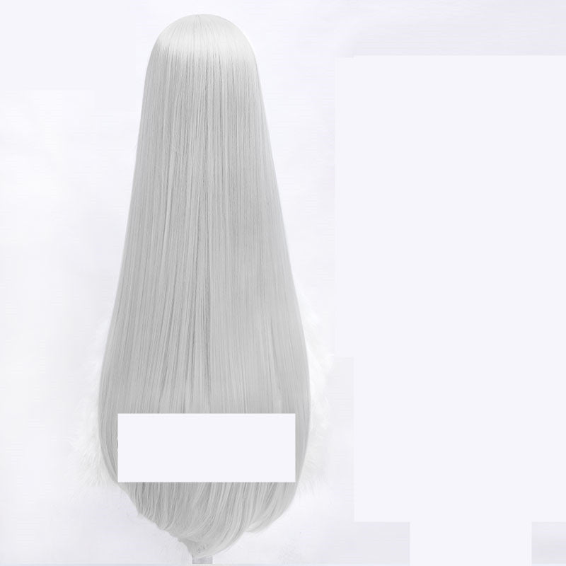 1 Meter Long Straight Human Hair Wig - Multiple Colors