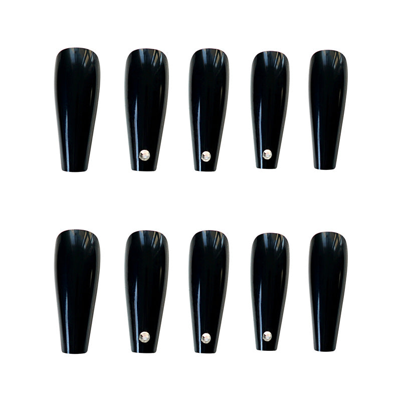 Black Nail Art Stickers - 24 Manicure Sheets for Nail Decoration