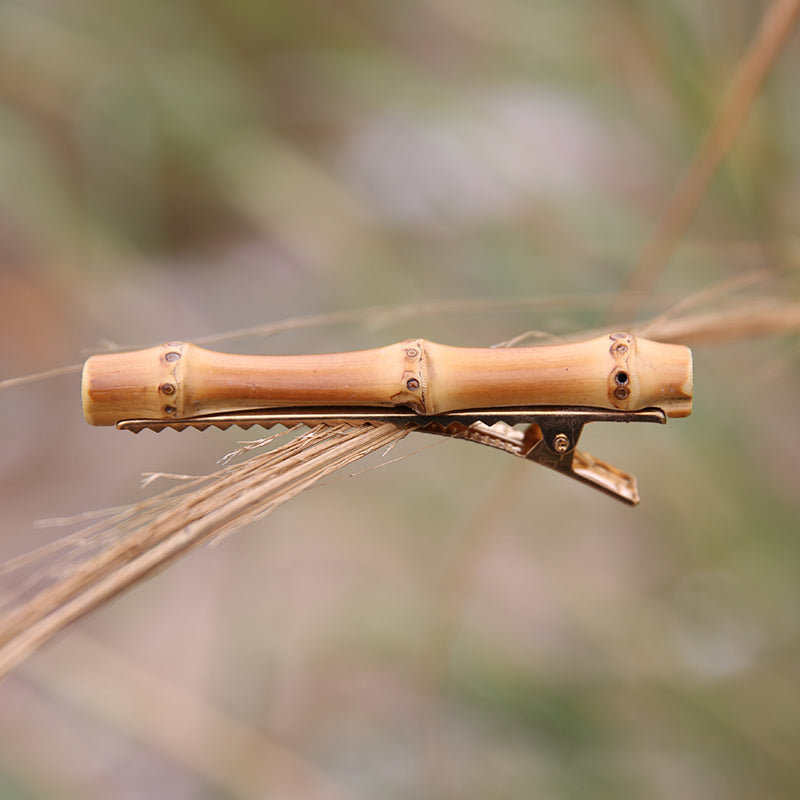 Bamboo Wood Hairpin - Brown