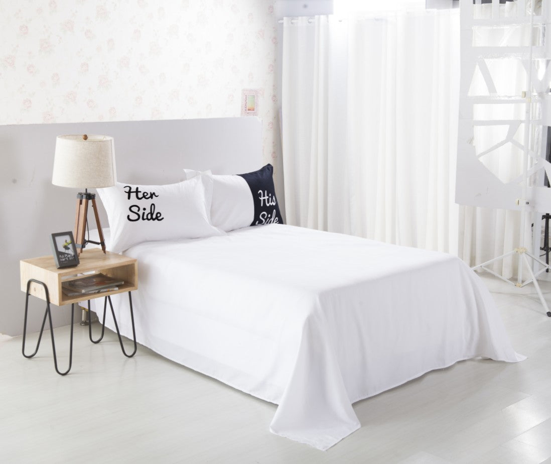Cat Bedding Set - Black and White Parure De Lit for Home & Garden