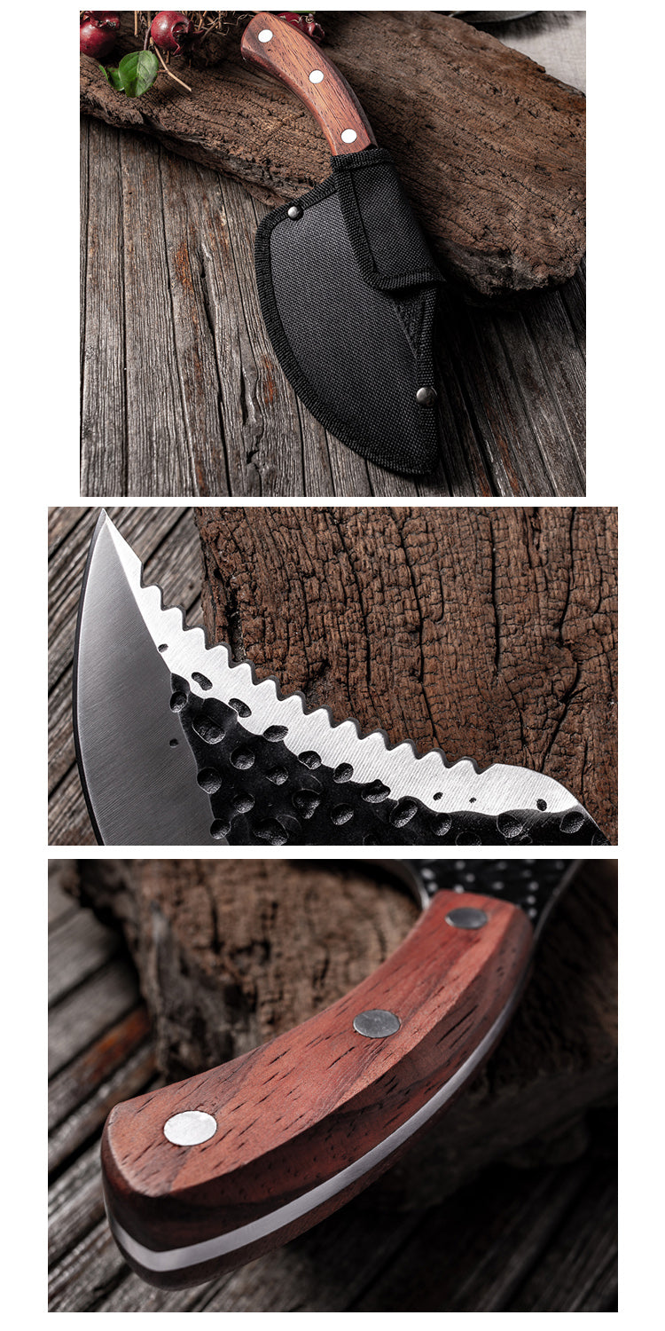Commercial Meat & Fish Deboning Knife - Handcrafted Small Butcher Knife