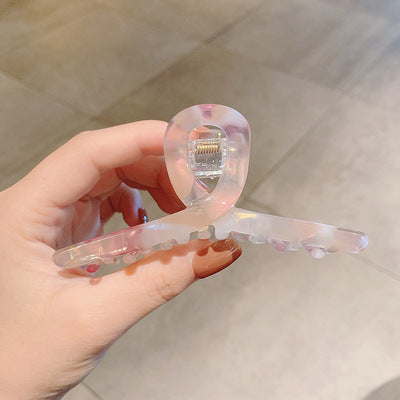 Retro Leopard Print Hair Clip - Women's Geometric Design