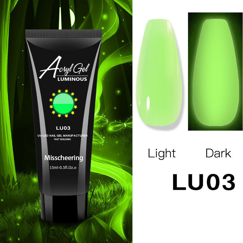 Crystal Phototherapy Nail Extension Glue - Luminous Adhesive for Manicure, 30ml, Multiple Styles