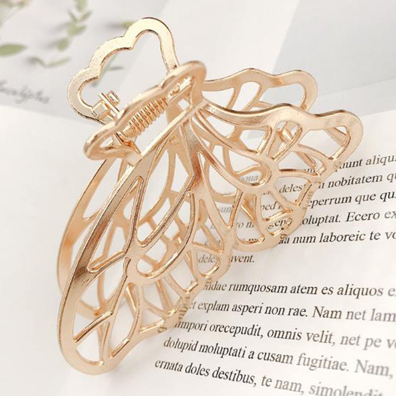 Minimalist Metal Hair Claw - Gold and Silver Spring Clip for Hair Accessories