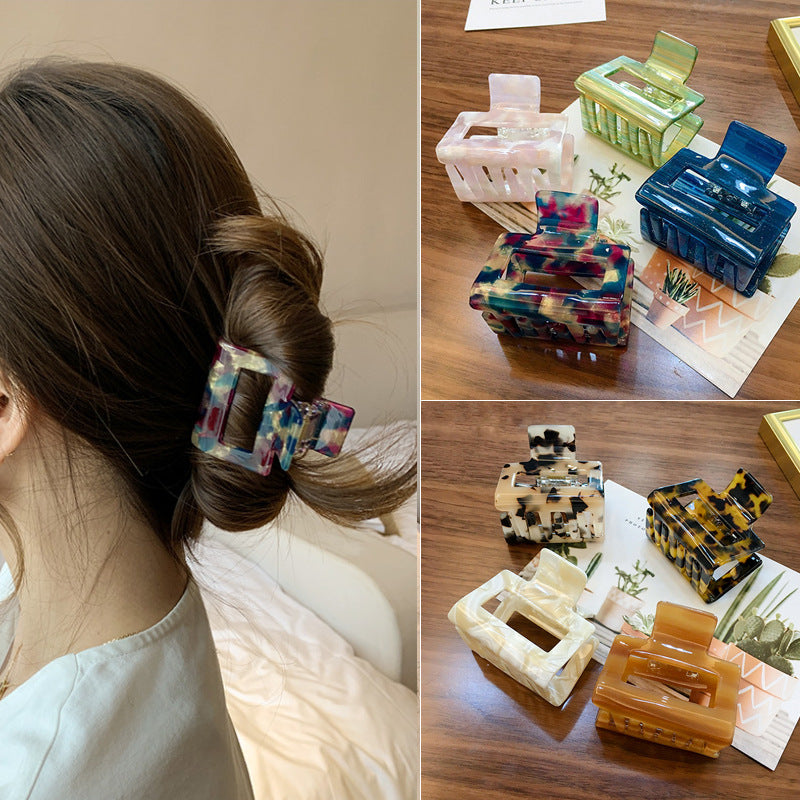 Geometric Hollow Out Tortoiseshell Hair Clip