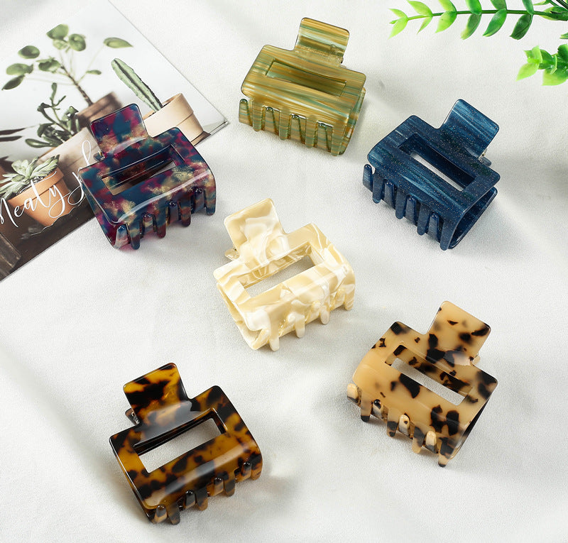Geometric Hollow Out Tortoiseshell Hair Clip