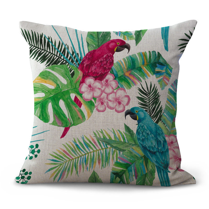 Tropical Plant Cushion Cover for Sofa Living Room Home Decor 45x45cm