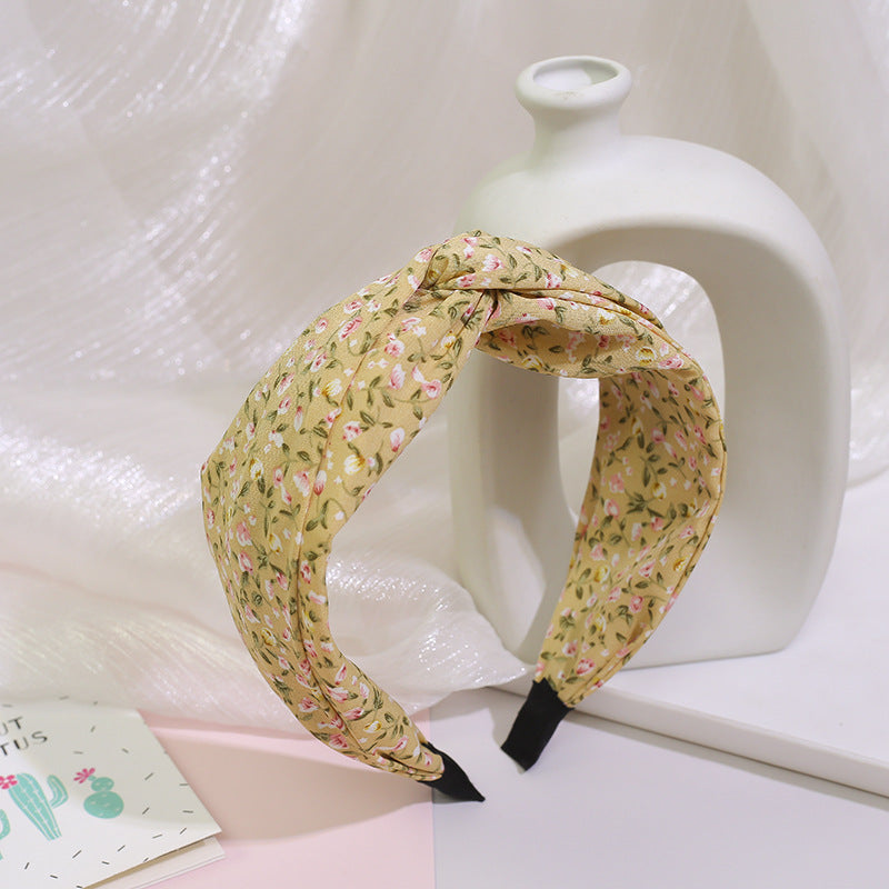 Fashion Women’s Fabric Headband Hair Accessory with Floral Design