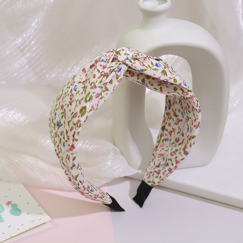 Fashion Women’s Fabric Headband Hair Accessory with Floral Design
