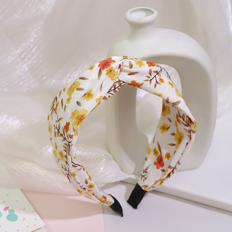 Fashion Women’s Fabric Headband Hair Accessory with Floral Design