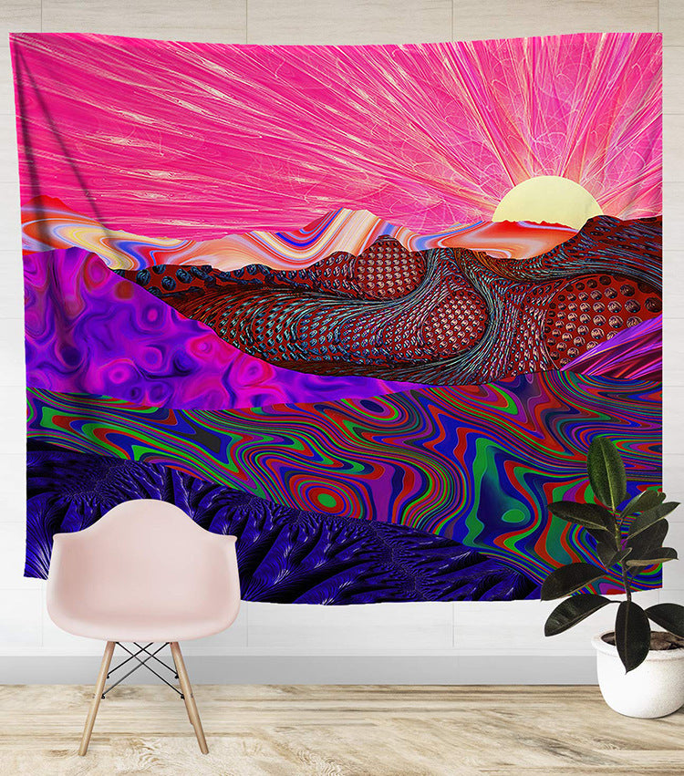 Beach Towel Sitting Blanket Geometric Map Printed Home & Garden Towels