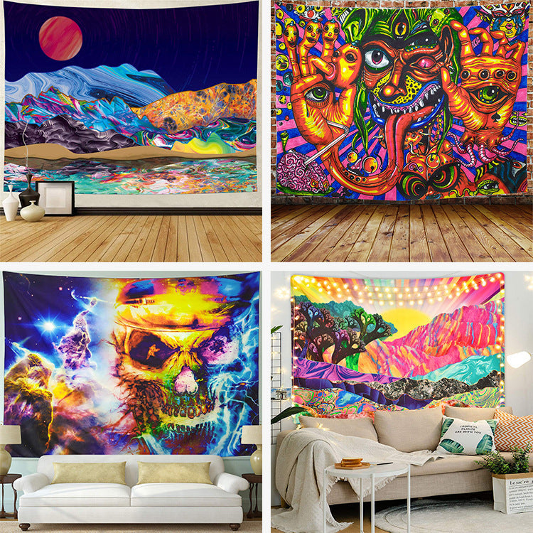 Beach Towel Sitting Blanket Geometric Map Printed Home & Garden Towels