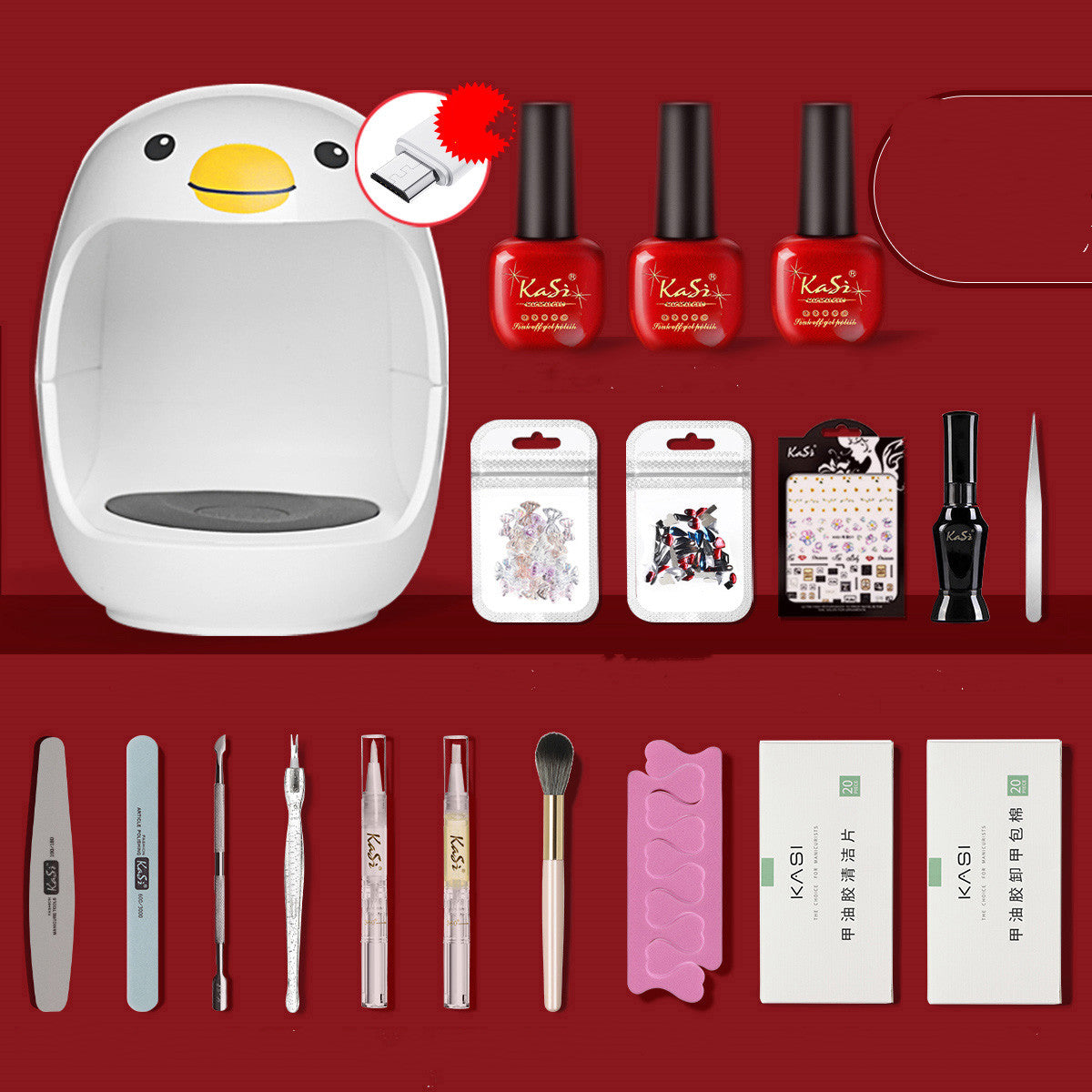 Portable Nail Dryer Lamp for Nail Art and Gel Polishing
