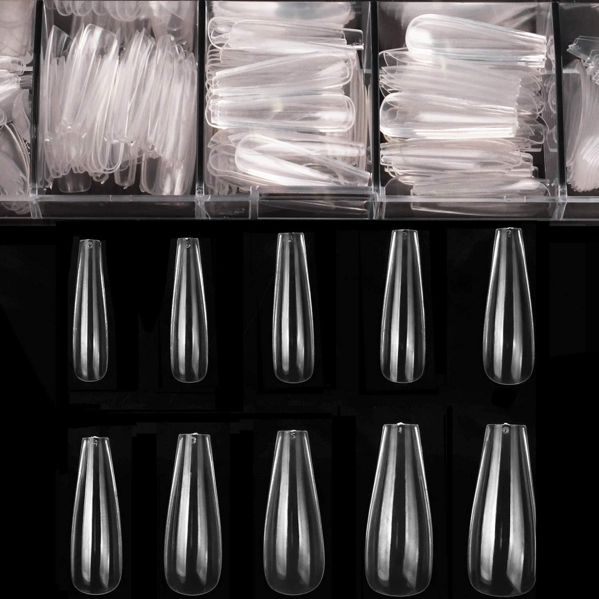 Traceless Nail Tips - 500 Piece Manicure Kit
