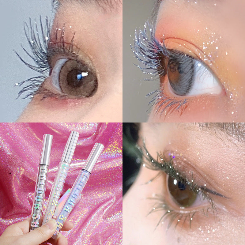 Waterproof Curling Mascara with Glitter Diamond Sequins - Multiple Styles
