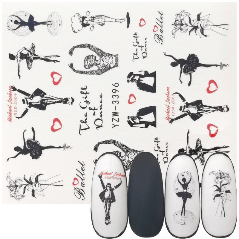 Waterproof Nail Art Sticker Set for Creative Manicure Designs
