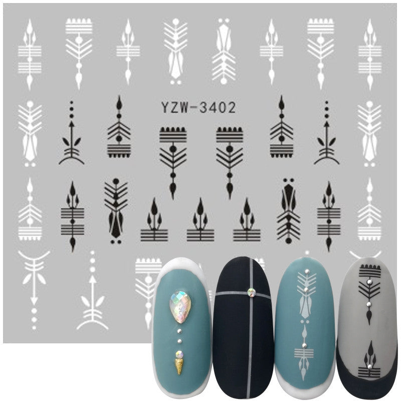 Waterproof Nail Art Sticker Set for Creative Manicure Designs