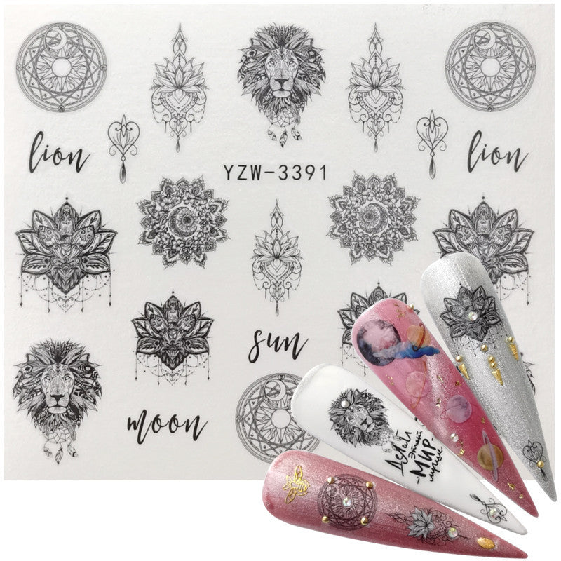 Waterproof Nail Art Sticker Set for Creative Manicure Designs