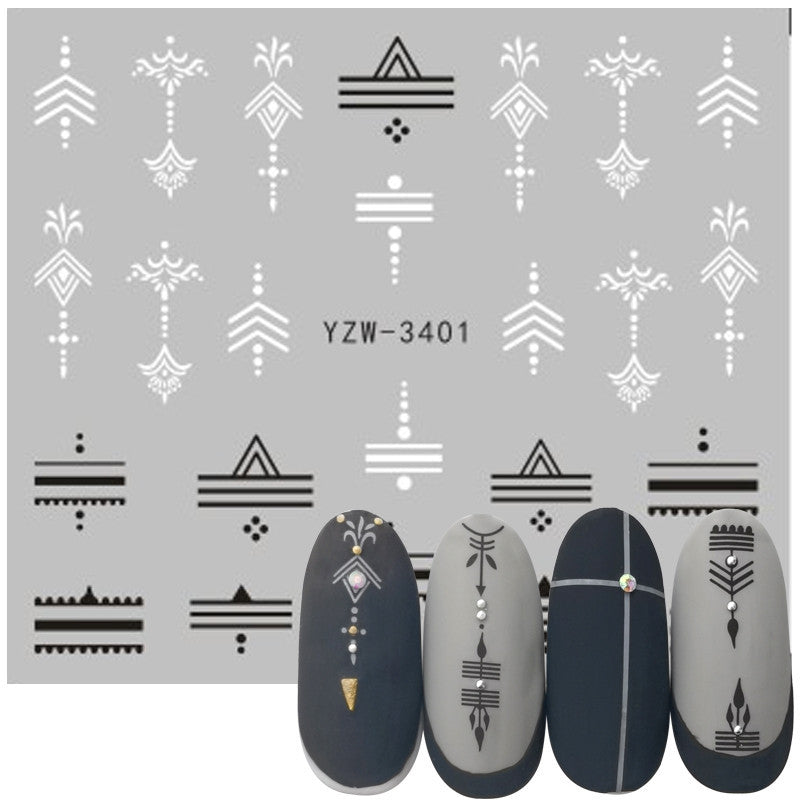 Waterproof Nail Art Sticker Set for Creative Manicure Designs