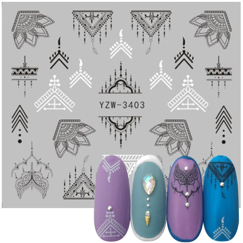 Waterproof Nail Art Sticker Set for Creative Manicure Designs