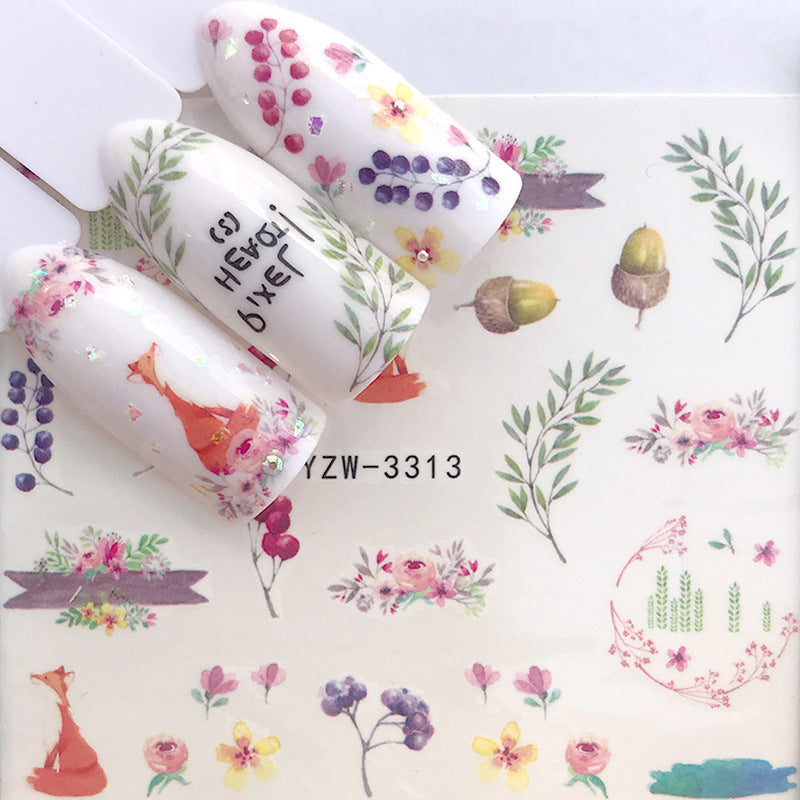 Water Transfer Nail Decals Set - Mysterious Starry Series for Manicure