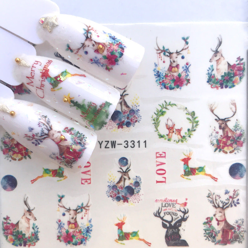 Water Transfer Nail Decals Set - Mysterious Starry Series for Manicure