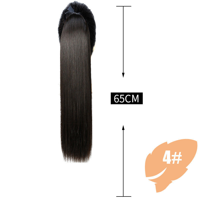 Long Straight Hair Extension Ponytail for Women - Synthetic Hair, 45-80cm