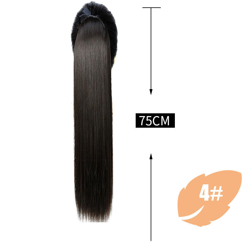Long Straight Hair Extension Ponytail for Women - Synthetic Hair, 45-80cm