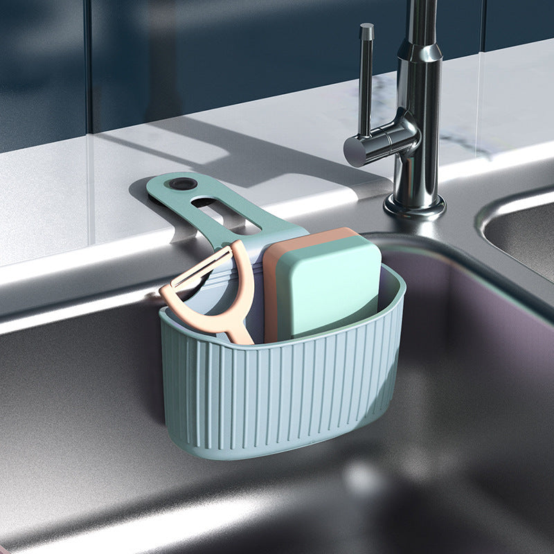 Sink Hanging Storage Bag with Suction Cup for Kitchen & Bathroom