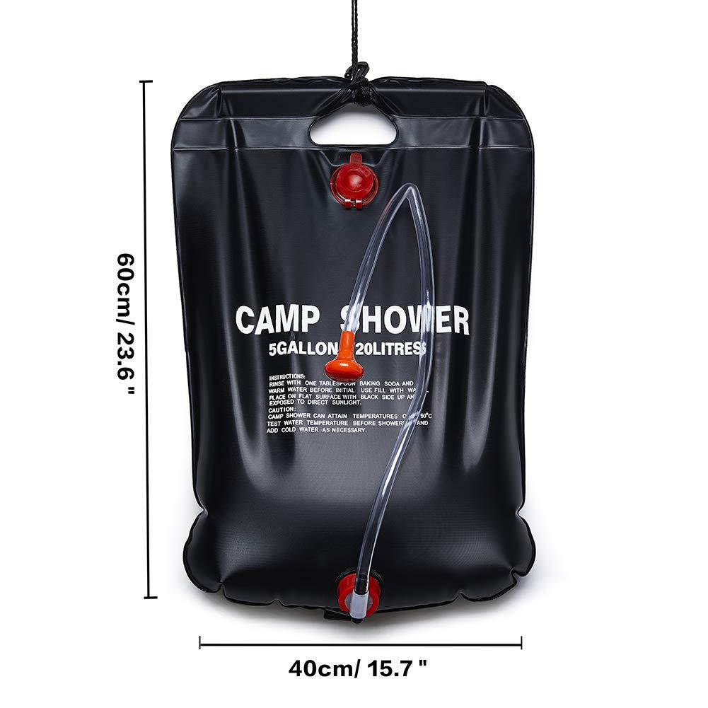 20L Water Storage Bag for Camping and Outdoor Shower