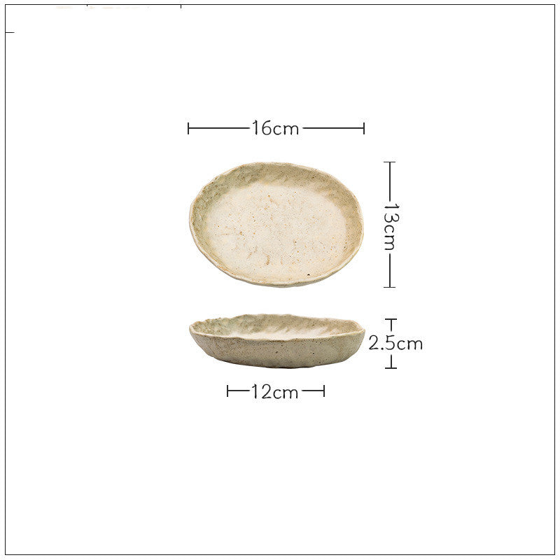 Irregular Ceramic Tableware Set - Hand-Kneaded Kitchen & Dining Decor