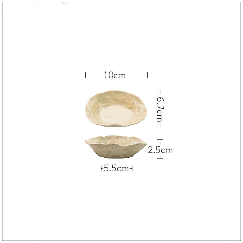 Irregular Ceramic Tableware Set - Hand-Kneaded Kitchen & Dining Decor