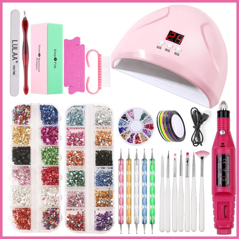 36W Smart Nail Lamp with Drill Tool Set