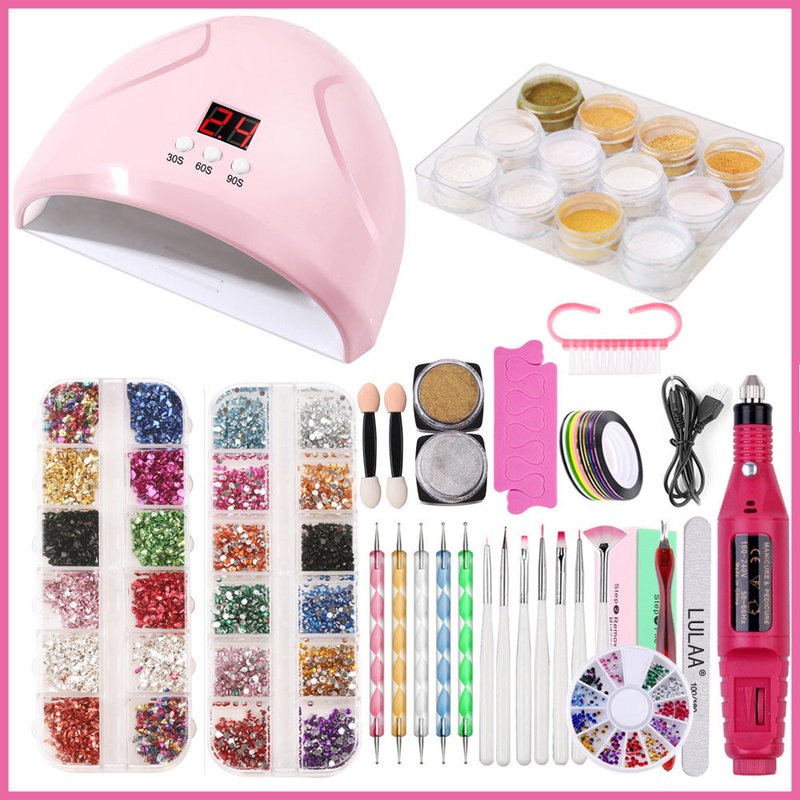 36W Smart Nail Lamp with Drill Tool Set