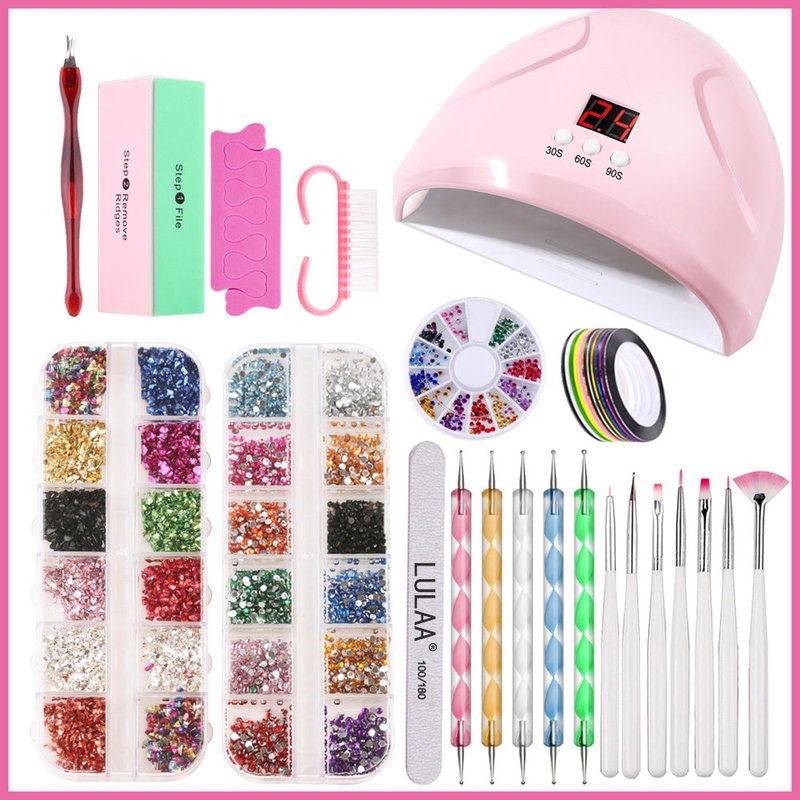 36W Smart Nail Lamp with Drill Tool Set