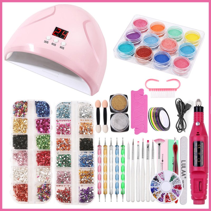 36W Smart Nail Lamp with Drill Tool Set