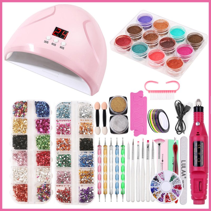 36W Smart Nail Lamp with Drill Tool Set
