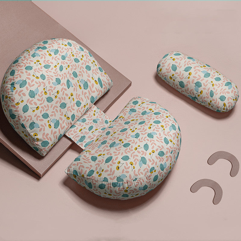 Pregnant Women's Waist and Side Sleeping Pillow - Ergonomic Support Bed Cushion