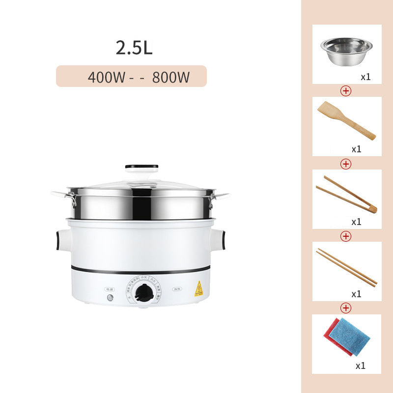 Multifunctional Electric Hot Pot Cooker for Dorms and Small Kitchens