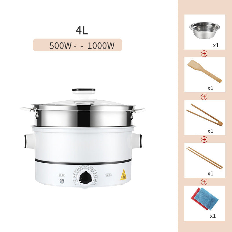 Multifunctional Electric Hot Pot Cooker for Dorms and Small Kitchens