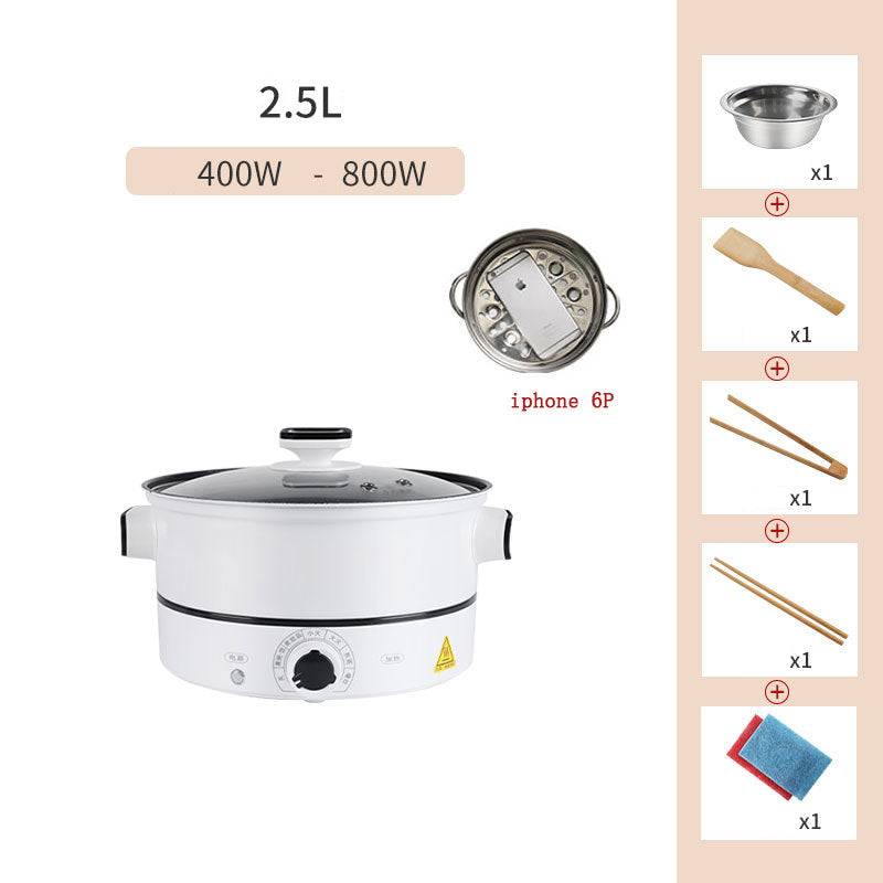 Multifunctional Electric Hot Pot Cooker for Dorms and Small Kitchens