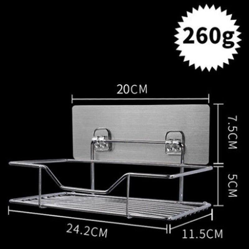 Wall-Mounted Kitchen and Bathroom Storage Rack Adjustable Viscose Iron