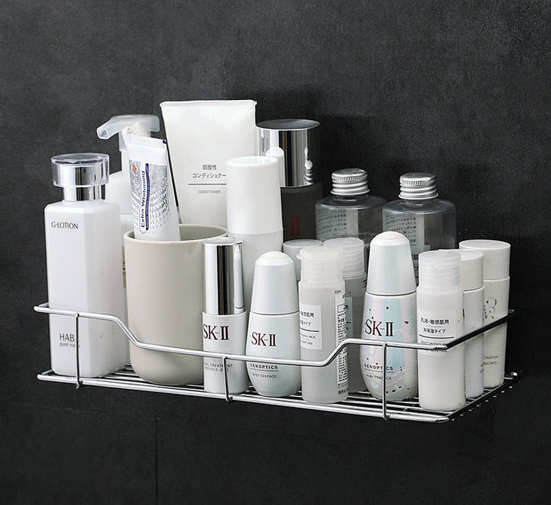 Wall-Mounted Kitchen and Bathroom Storage Rack Adjustable Viscose Iron