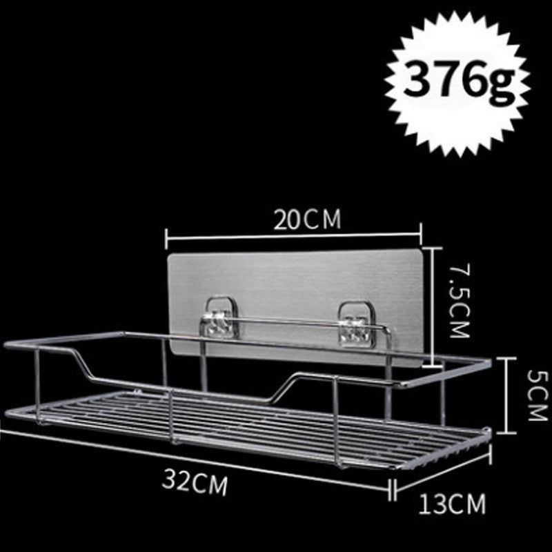 Wall-Mounted Kitchen and Bathroom Storage Rack Adjustable Viscose Iron